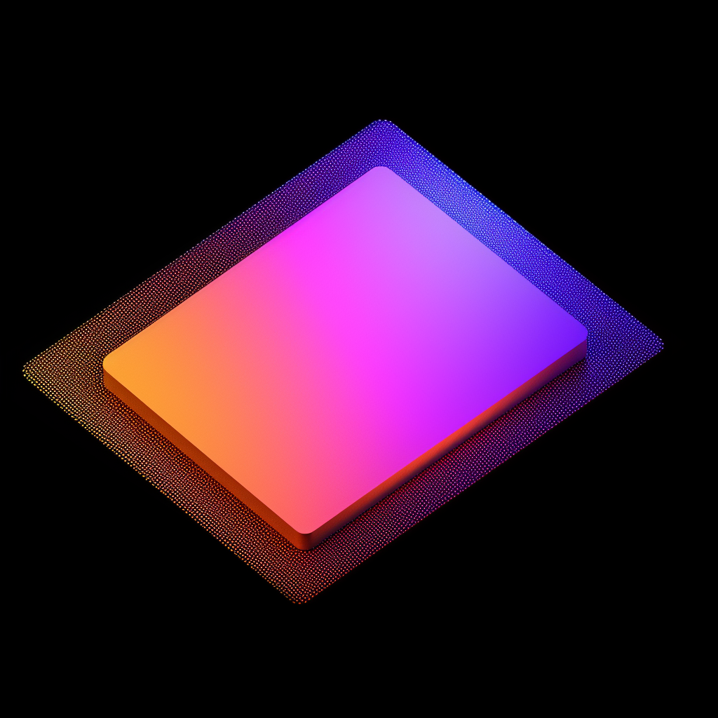 Illustration of CPU with Gradient