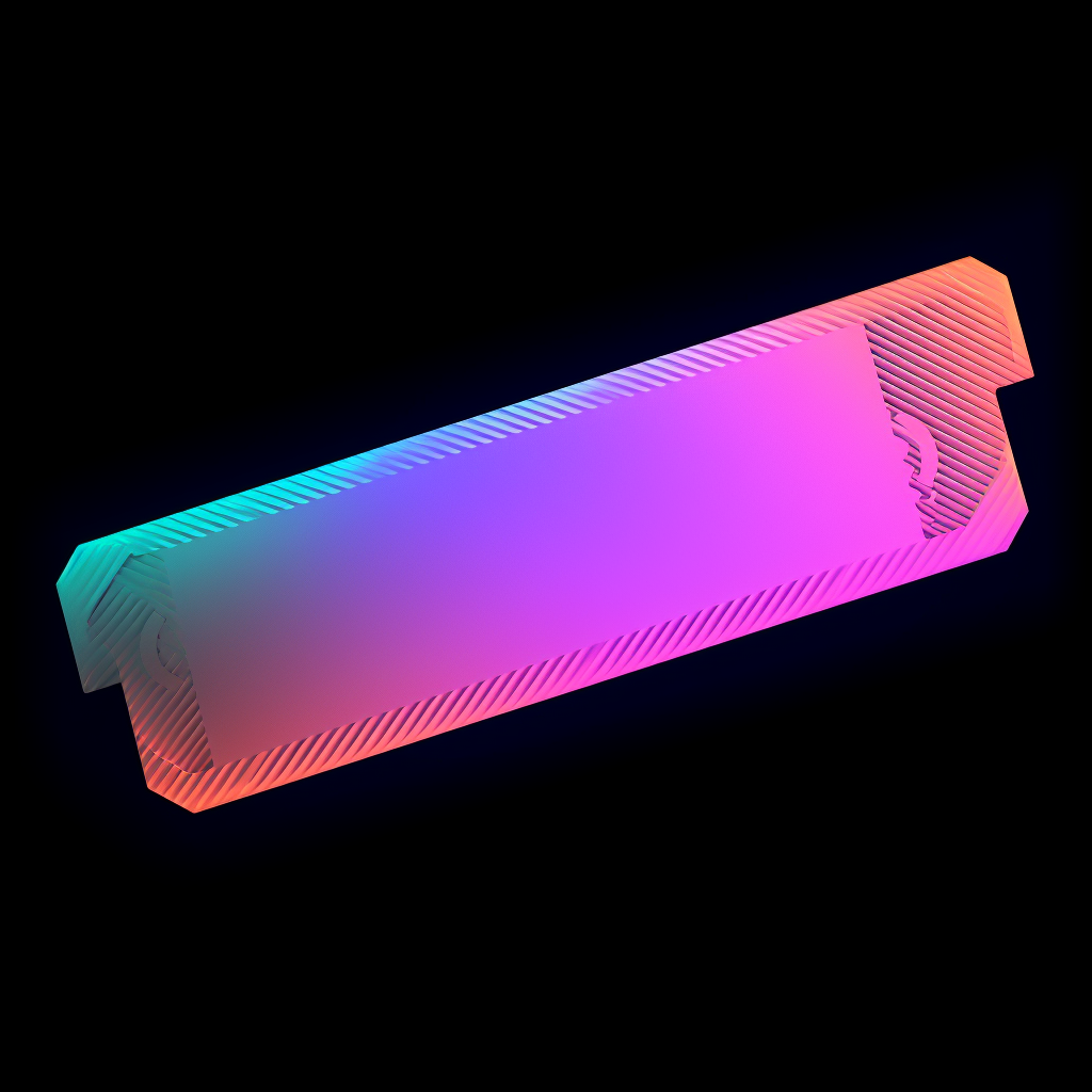 Illustration of RAM bar with gradient